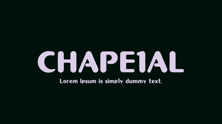 CHAPE1AL Font