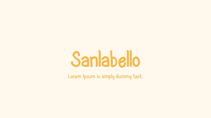 Sanlabello Font