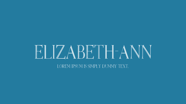 Elizabeth-ANN Font Family
