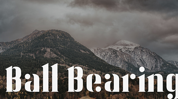 Ball Bearing Font