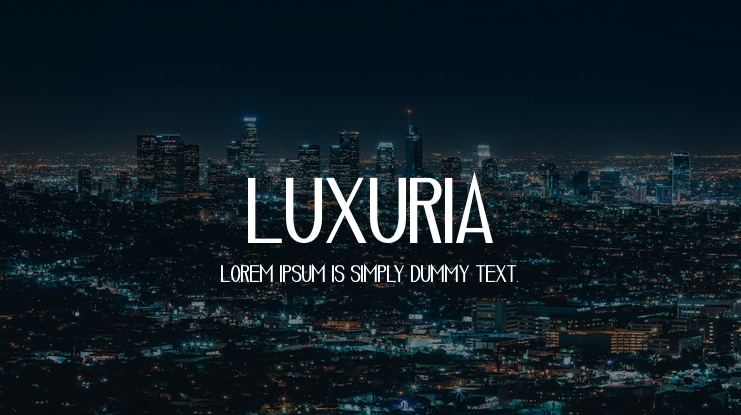 Luxuria Font