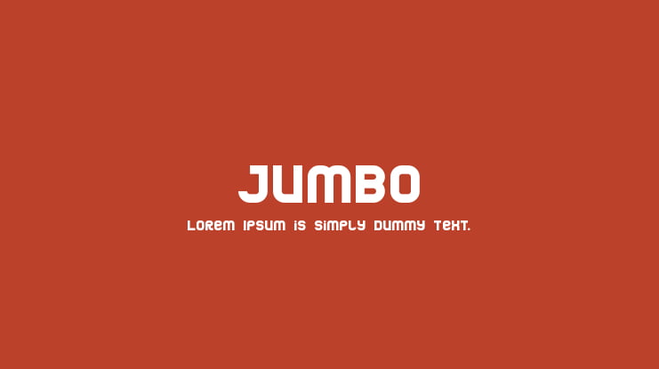 Jumbo Font Family