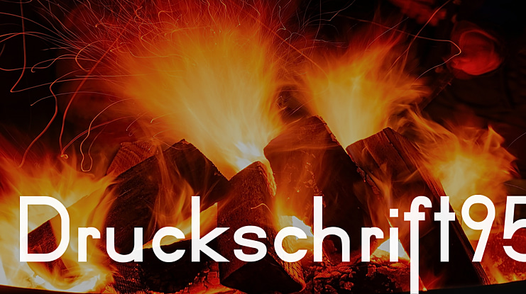 Druckschrift95 Font