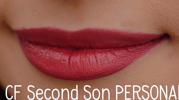 CF Second Son PERSONAL Font