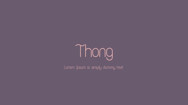 Thong Font
