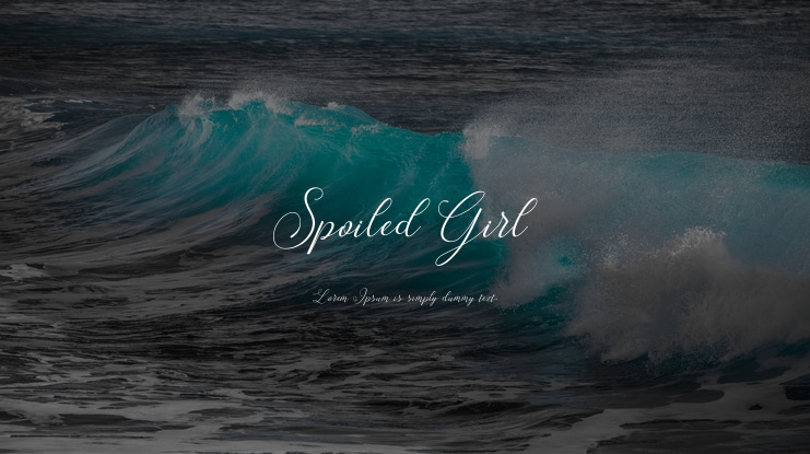 Spoiled Girl Font