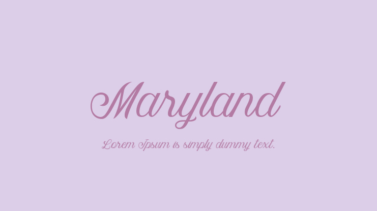 Maryland Font