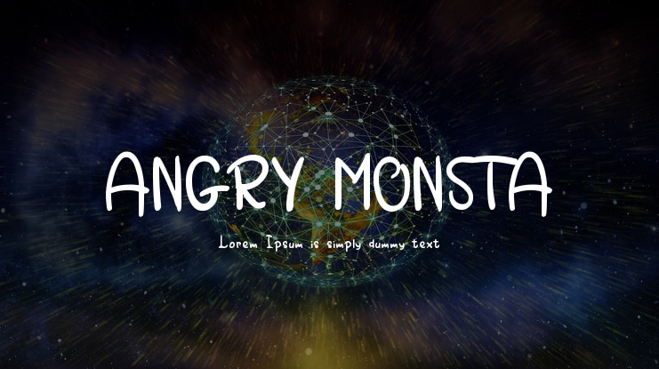 ANGRY MONSTA Font