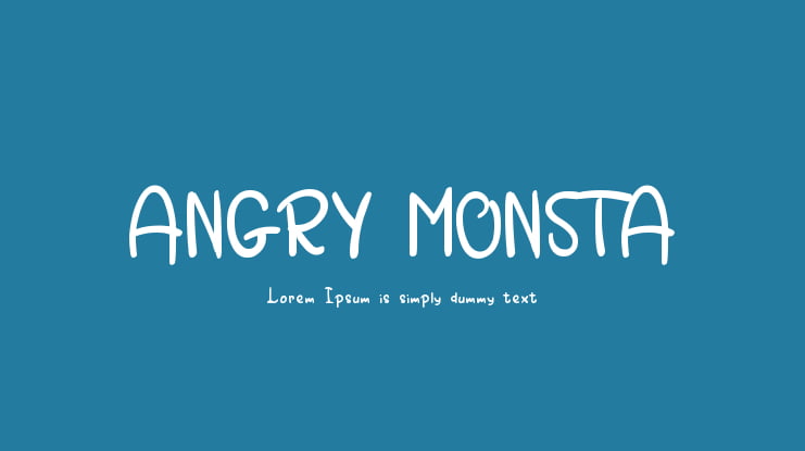 ANGRY MONSTA Font