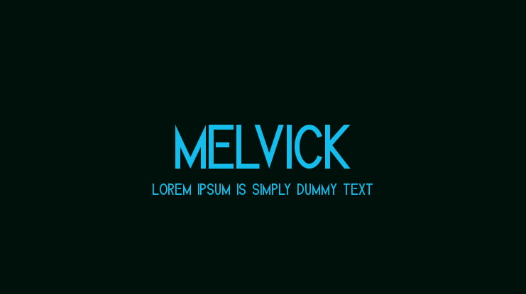 Melvick Font