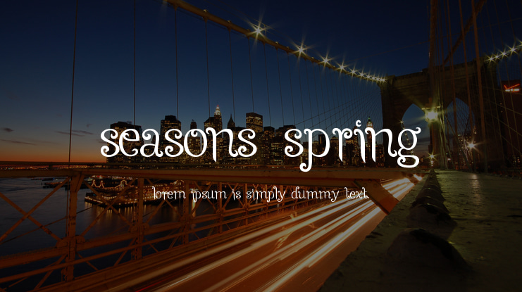 Seasons-Spring Font