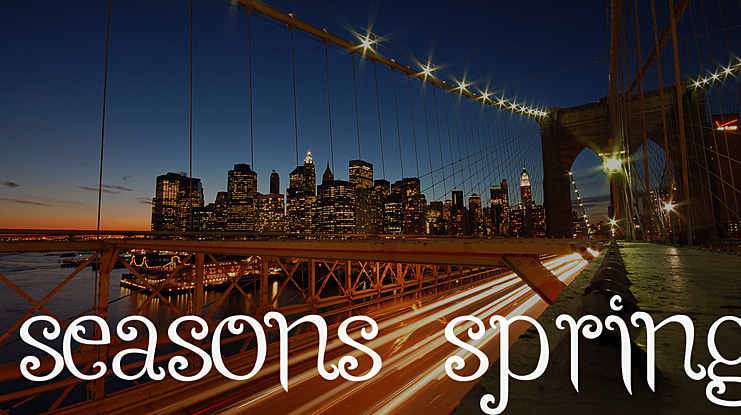 Seasons-Spring Font