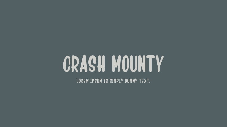 Crash Mounty Font