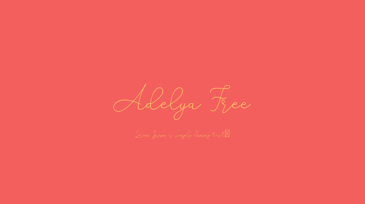 Adelya Free Font