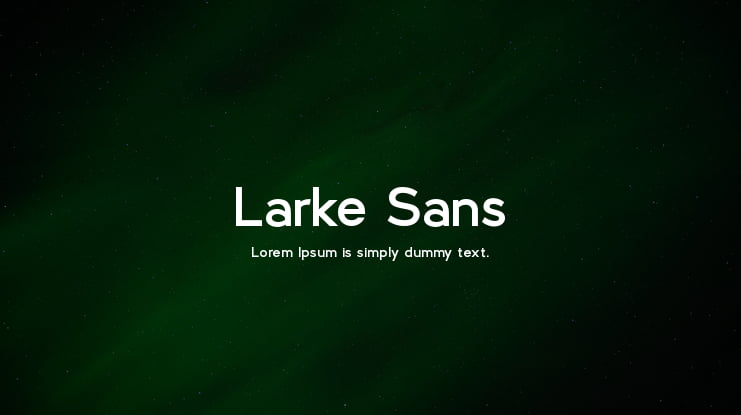 Larke Sans Font