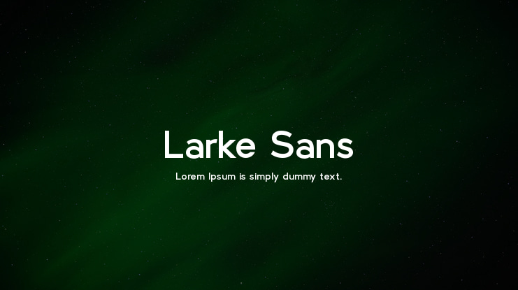 Larke Sans Font