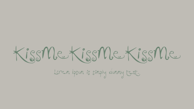 KissMeKissMeKissMe Font