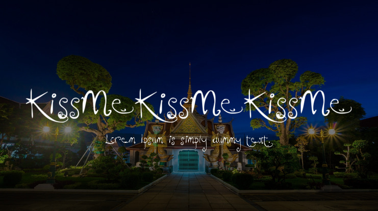 KissMeKissMeKissMe Font