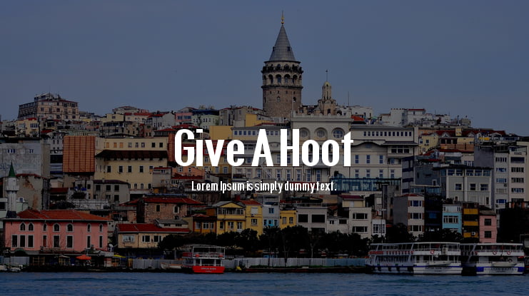 Give A Hoot Font Family