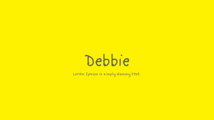 Debbie Font Family