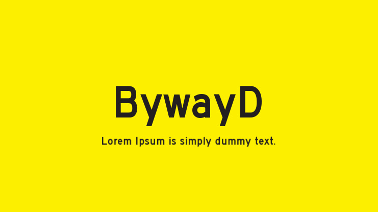 BywayD Font