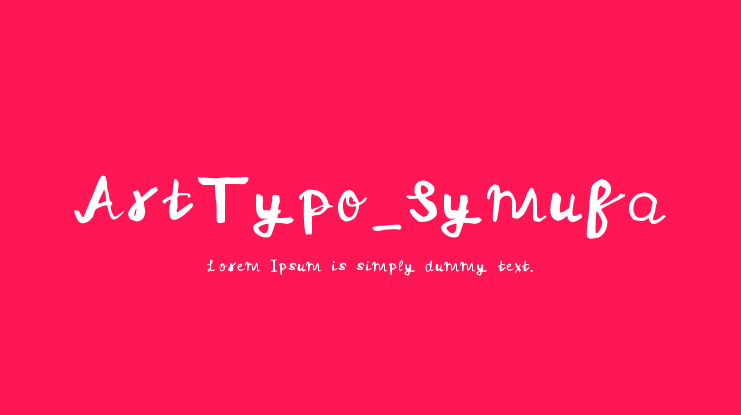 ArtTypo_Symufa Font
