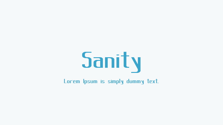 Sanity Font Family