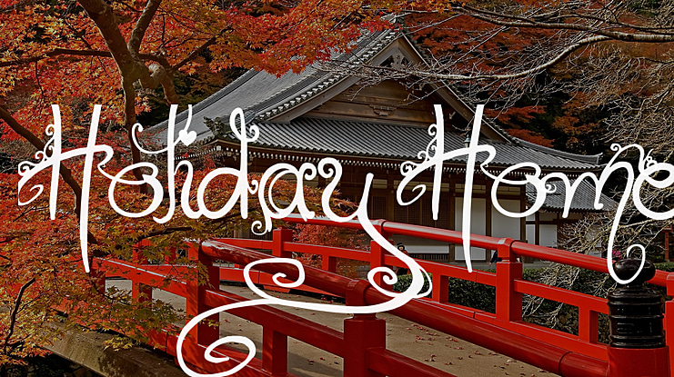 Holiday Home Font