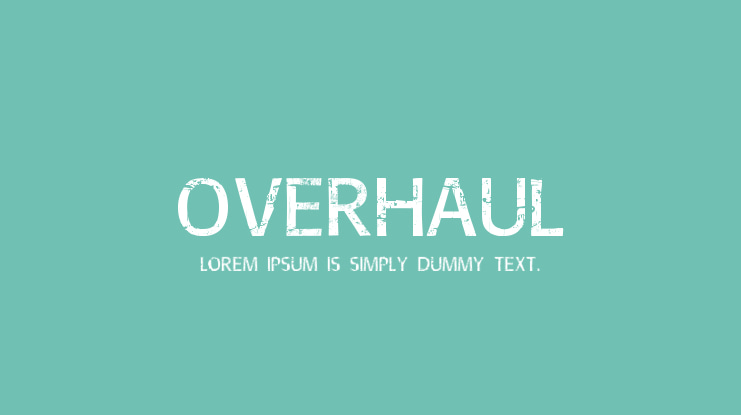 Overhaul Font
