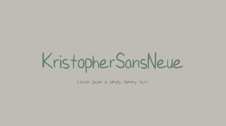 KristopherSansNeue Font