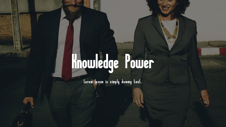 Knowledge Power Font Family