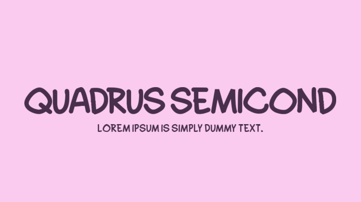 Quadrus Semicond Font Family