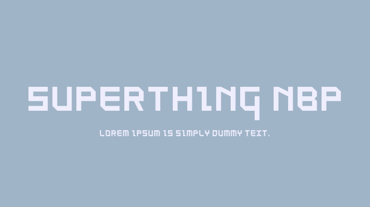 SuperThing NBP Font