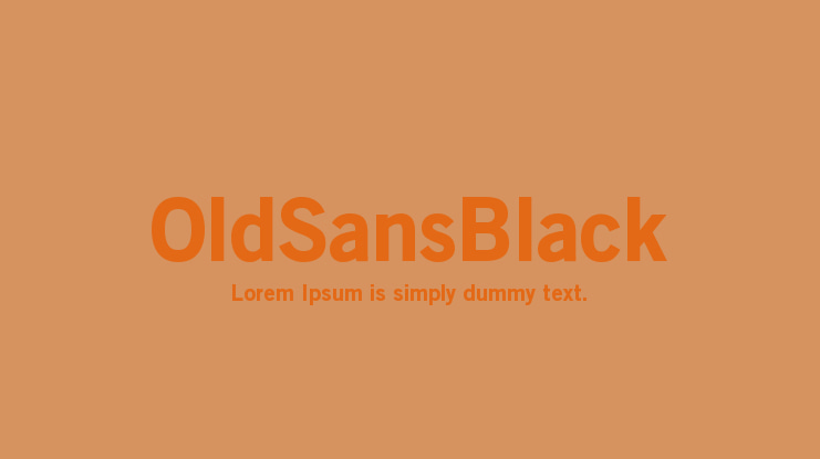 OldSansBlack Font Family