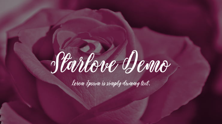 Starlove Demo Font