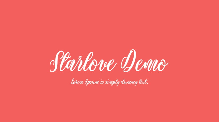 Starlove Demo Font