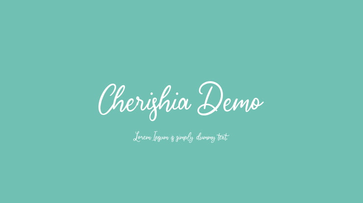 Cherishia Demo Font