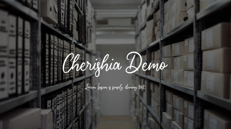 Cherishia Demo Font