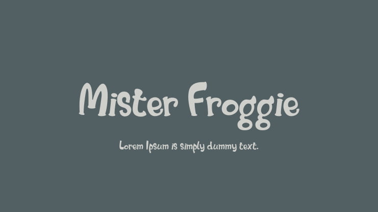 Mister Froggie Font
