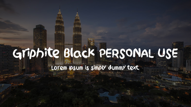 Griphite Black PERSONAL USE Font Family
