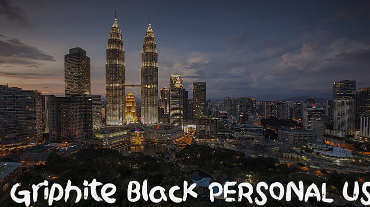 Griphite Black PERSONAL USE Font Family