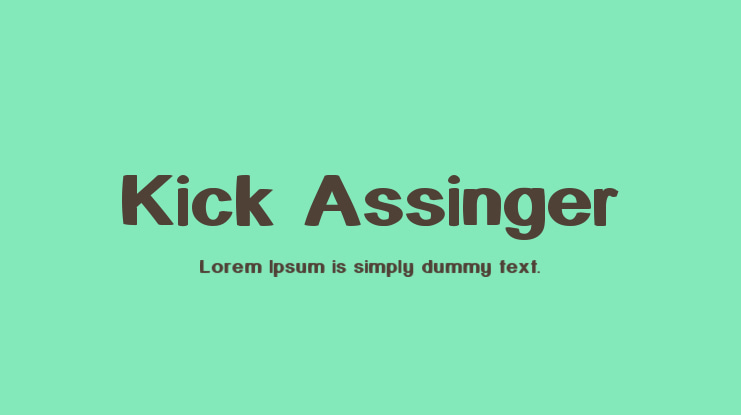 Kick Assinger Font