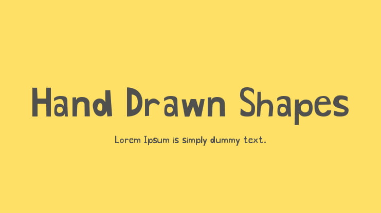 Hand Drawn Shapes Font