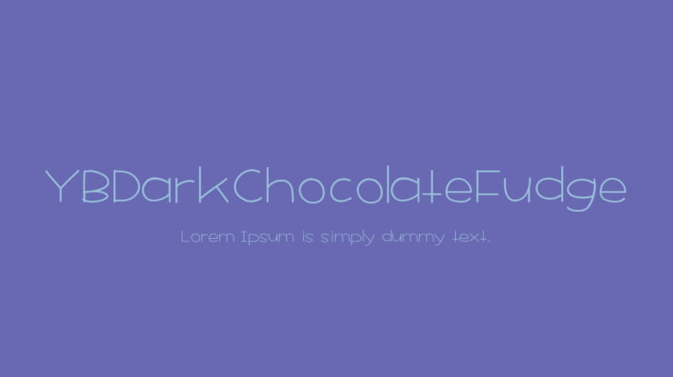 YBDarkChocolateFudge Font