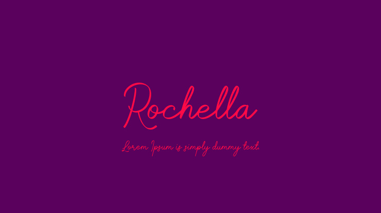 Rochella Font : Download Free for Desktop & Webfont