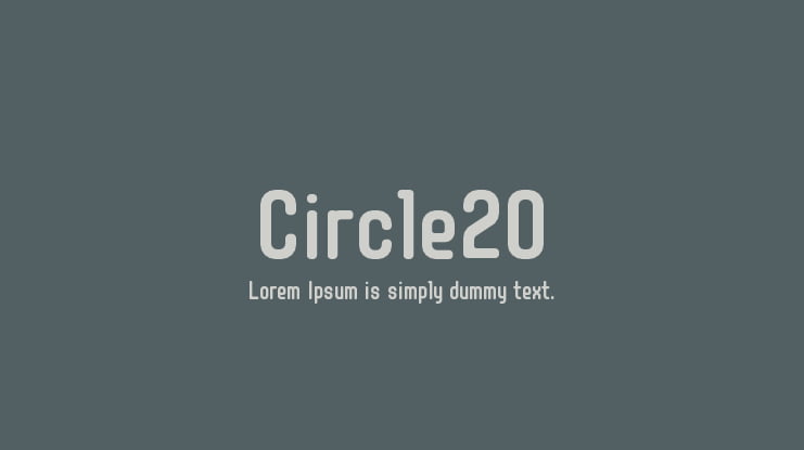Circle20 Font