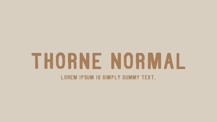 Thorne Normal Font