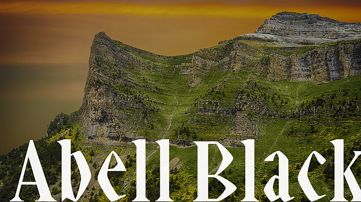 Abell Black Font