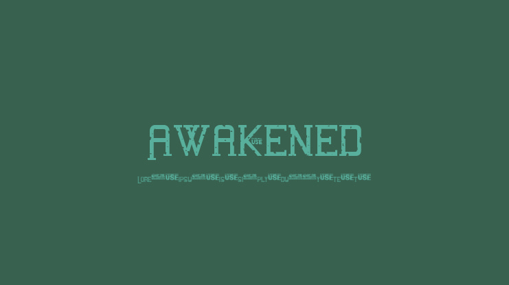 Awakened Font Family