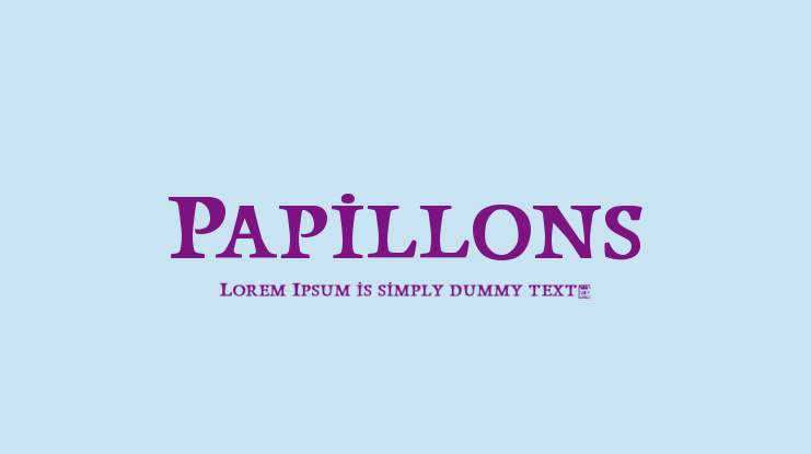 Papillons Font Family